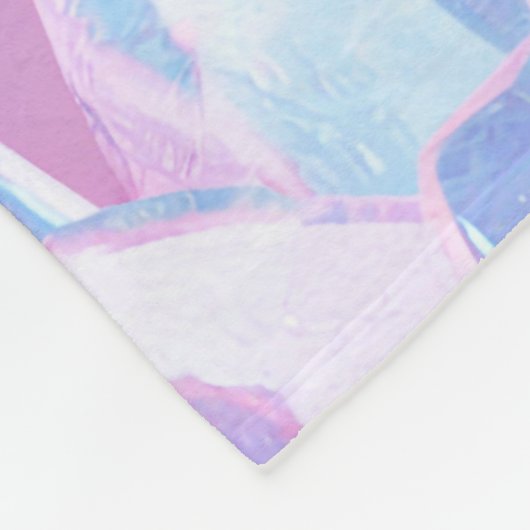 Mooie Abstracte bloemen #12 Fleece Deken (Hoek)