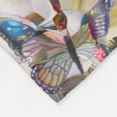 Mooie Abstracte bloemen #6 Fleece Deken (Hoek)