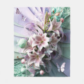 Mooie Abstracte bloemen #8 Fleece Deken (Voorkant)
