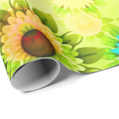 Mooie Abstracte bloemen Cadeaupapier (Rol Hoek)