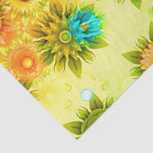 Mooie Abstracte bloemen Tissuepapier (Detail)