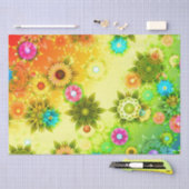 Mooie Abstracte bloemen Tissuepapier (Craft)