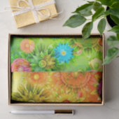 Mooie Abstracte bloemen Tissuepapier (Geschenk)