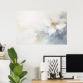 Mooie abstracte bloesem poster (Thuiskantoor)