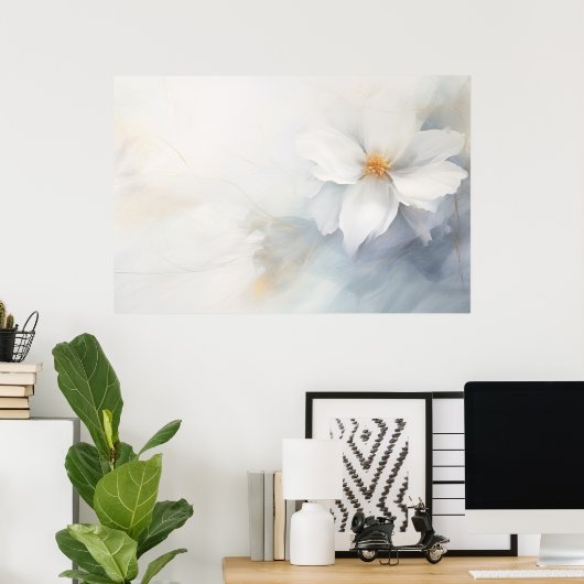 Mooie abstracte bloesem poster (Thuiskantoor)