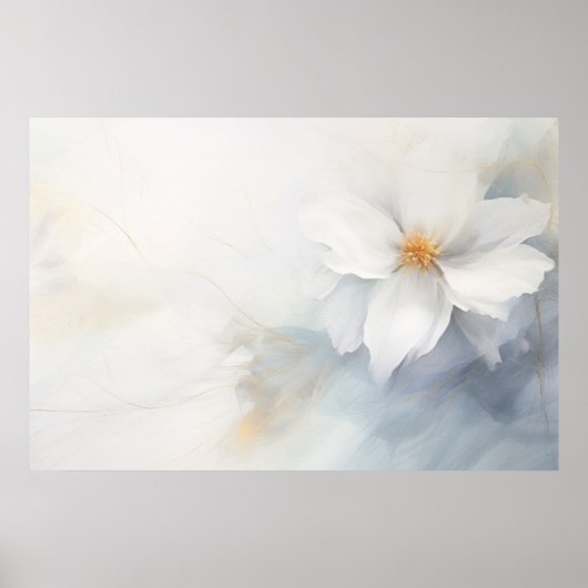 Mooie abstracte bloesem poster (Voorkant)