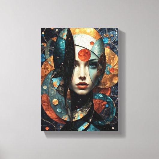 Mooie abstracte canvas afdruk (Voorkant)