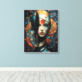Mooie abstracte canvas afdruk (Insitu (Houten vloer))