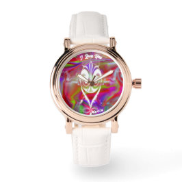 Mooie Abstracte Elegant Roos Gold Watch Horloge