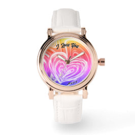Mooie Abstracte Elegant Roos Gold Watch Horloge