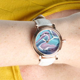 Mooie Abstracte Elegant Roos Gold Watch Horloge