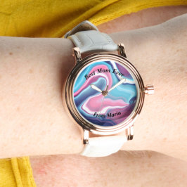 Mooie Abstracte Elegant Roos Gold Watch Horloge