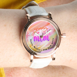 Mooie Abstracte Elegant Roos Gold Watch Horloge