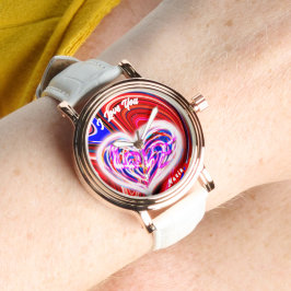 Mooie Abstracte Elegant Roos Gold Watch Horloge