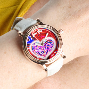 Mooie Abstracte Elegant Roos Gold Watch Horloge