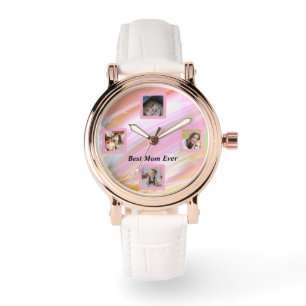Mooie Abstracte Elegant Roos Gold Watch Horloge