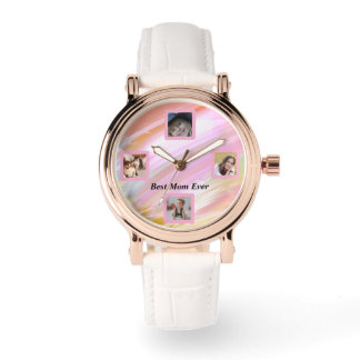 Mooie Abstracte Elegant Roos Gold Watch Horloge