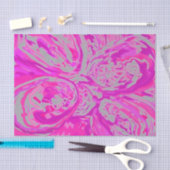 Mooie Abstracte Fuchsia Roos Paisley Design Tissuepapier (Craft)