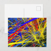 Mooie Abstracte Geometrische Patroon Poster Kaart (Voorkant / Achterkant)