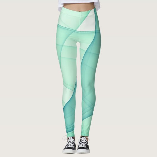 Mooie Abstracte geometrische stijlvolle kunst Leggings (Voorkant)