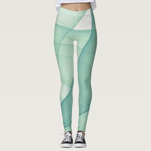 Mooie Abstracte geometrische stijlvolle kunst Leggings (Voorkant)