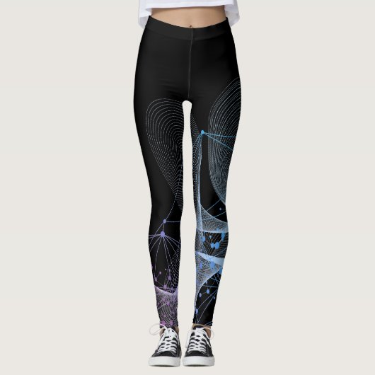 Mooie Abstracte geometrische stijlvolle kunst op z Leggings (Voorkant)