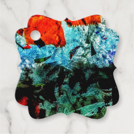 Mooie abstracte gunst Tags, Gewone eco textuur Bedankjes Labels