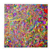 Mooie Abstracte kleurrijke kunst - Multicolor - Tegeltje (Voorkant)