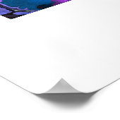 Mooie Abstracte kleurrijke kunstprint Poster (Hoek)