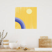 Mooie abstracte kunst poster (Keuken)