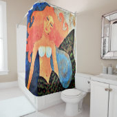 Mooie Abstracte kunst van Mermaid Douchegordijn (In situ)