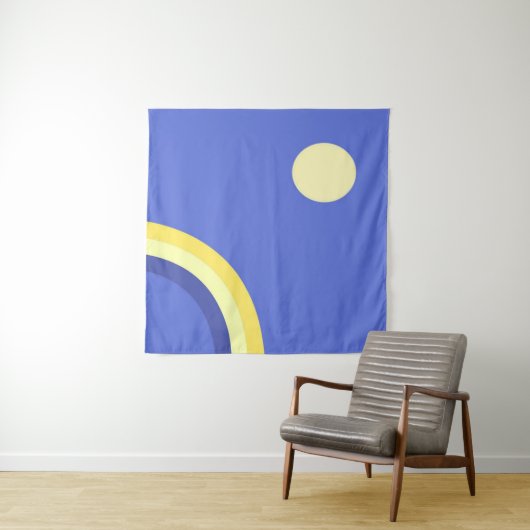 Mooie abstracte kunst wandkleed (In situ)