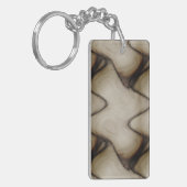 Mooie Abstracte Laat een Langdurige Indruk Achter Sleutelhanger (Voorkant Links)