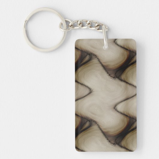 Mooie Abstracte Laat een Langdurige Indruk Achter Sleutelhanger (Voorkant)