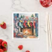 Mooie Abstracte open haard kousen Servet (Insitu)