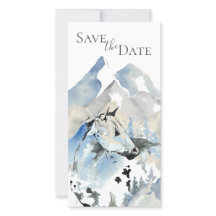 Mooie Abstracte Paard en Bergen Bruiloft