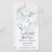 Mooie Abstracte Paard en Bergen Bruiloft Save The Date (Achterkant)