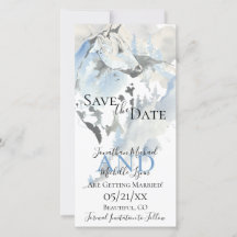 Mooie Abstracte Paard en Bergen Bruiloft