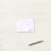 Mooie Abstracte Paarse Bloemblaadjes Post-it® Notes (Op bureau)