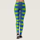 Mooie Abstracte Peacock Alien Leggings (Achterkant)