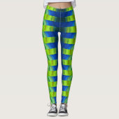 Mooie Abstracte Peacock Alien Leggings (Voorkant)