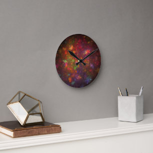 Mooie abstracte ronde klok