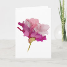 Mooie Abstracte Roze Bloemense Kaart