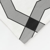 Mooie abstracte sierachtergrond, zwart, g fleece deken (Hoek)