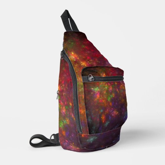 Mooie abstracte sling bag (Linkerhoek)