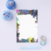 Mooie Abstracte verfborstelkleuren Flyer (Enkel)