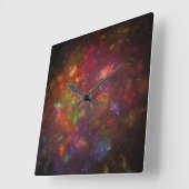 Mooie abstracte vierkante klok (Hoek)