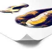 Mooie Abstracte vrouwen hebben te maken met gouden Poster (Hoek)