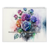 Mooie Abstracte Waterverf bloemen Kalender (Hoes)