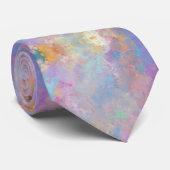 Mooie Abstracte Waterverf van Splatter Stropdas (Opgerold)